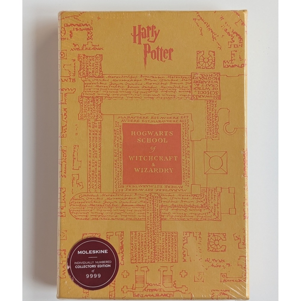 Moleskine Harry Potter Limited Edition Ruled Notebook Marauders Map Yellow NEW